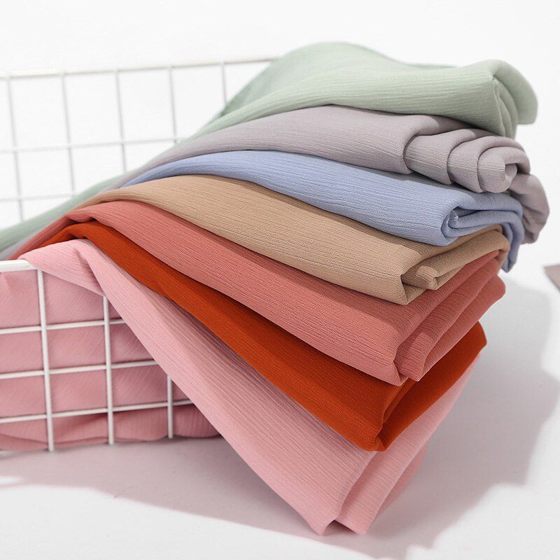 Ladies Stylish Premium Quality  Chiffon Georgette Hijab 7 Pcs Combo Pack ( Full  Coverage and Non Transparent)