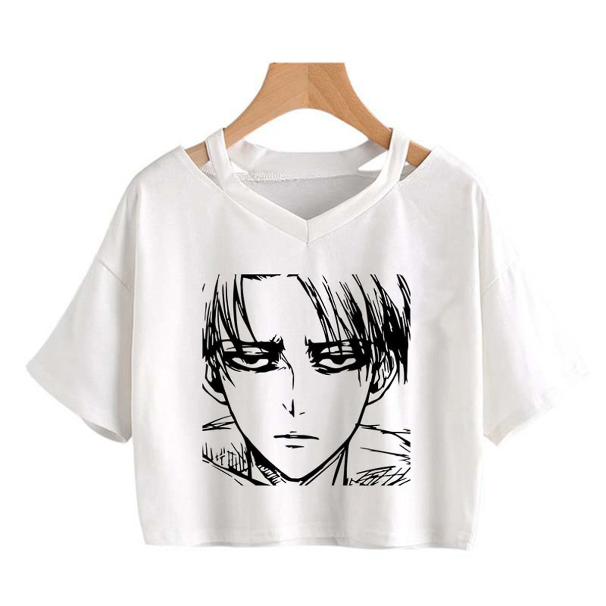Jnese Anime Attack on  Cool Graphic T Shirt Shingeki No Kyojin T-shirt Manga Harajuku Tshirt Casual Top Tee Gothic Shirt