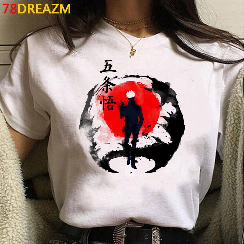 Hot Japanese Anime Jujutsu Kaisen T Shirt Men Kawaii Yuji Itadori Cartoon Gojo Satoru Graphic Tees Fashion Unisex T-shirt Male