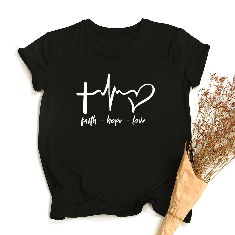 Jesus Is My God King Everything Women Vintage Tops Harajuku Christian T-shirt Faith Short Sleeve Streetwear Graphic Tees Female