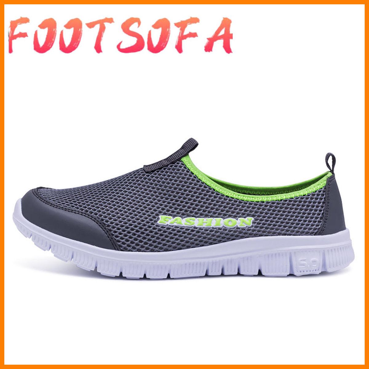 Spring and summer new running casual shoes lazy one pedal flat shoes mesh shoes flats  sneakers women