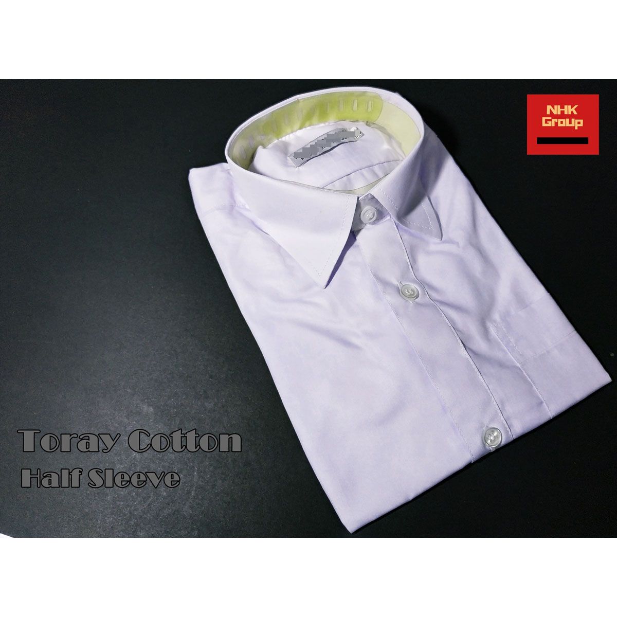 NHK White Toray Cotton Half Sleeve School Shirt (School Dress)