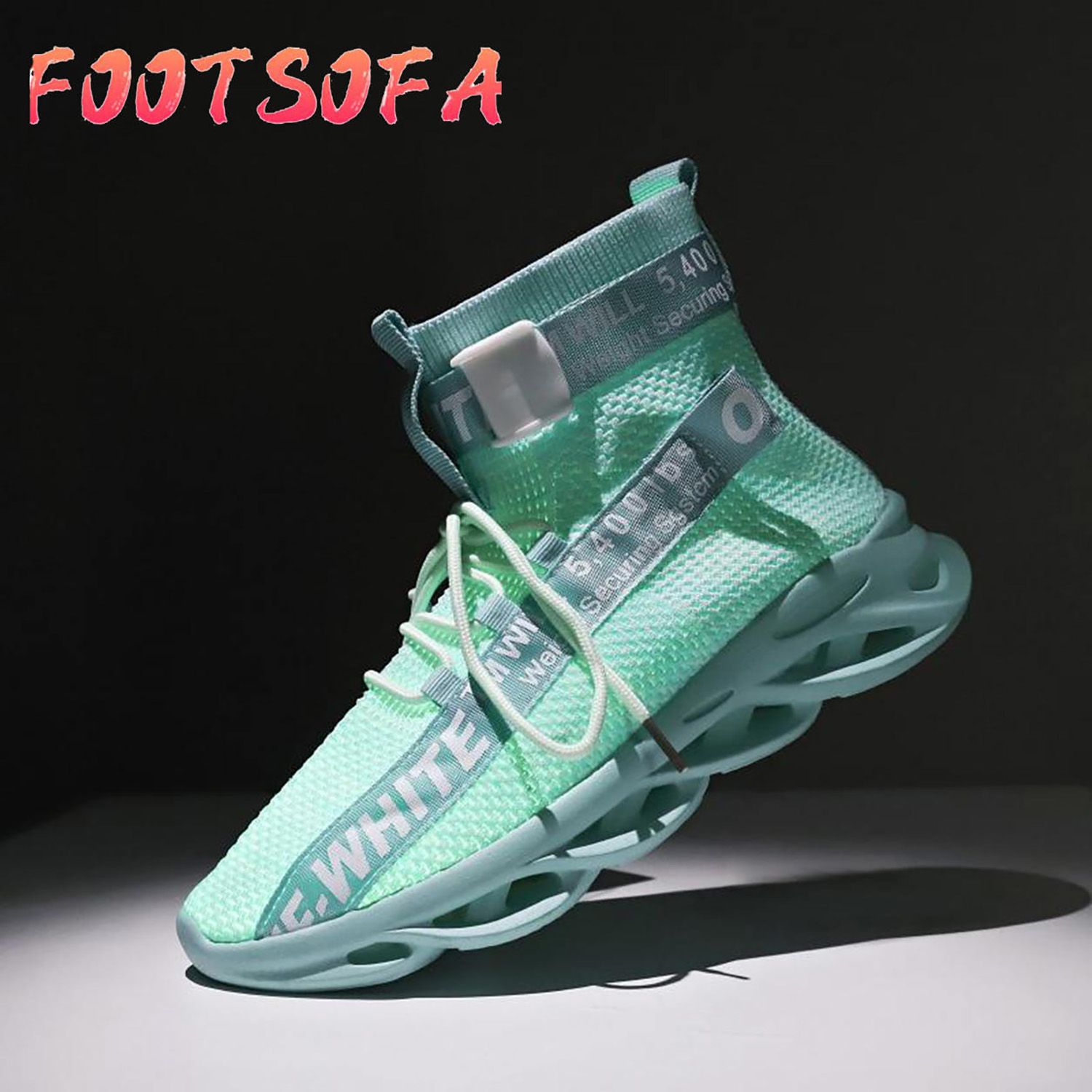 High-top Casual Shoes Men's Stretch Socks Sneakers Men's Shoes Outdoor Walking Shoes Men's Flying Woven Sneakers