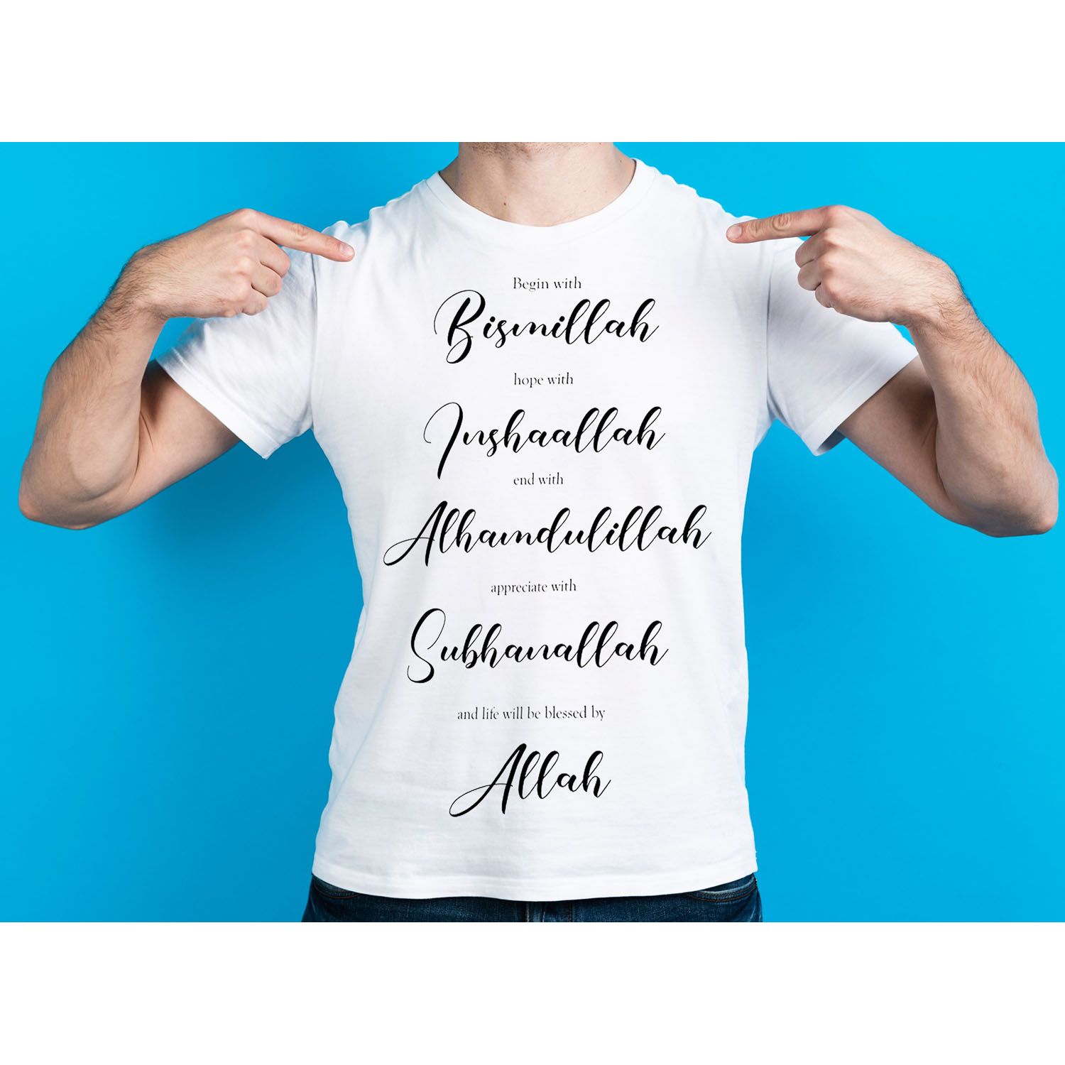 Cotton islamic Short Sleeve T-Shirt for Men