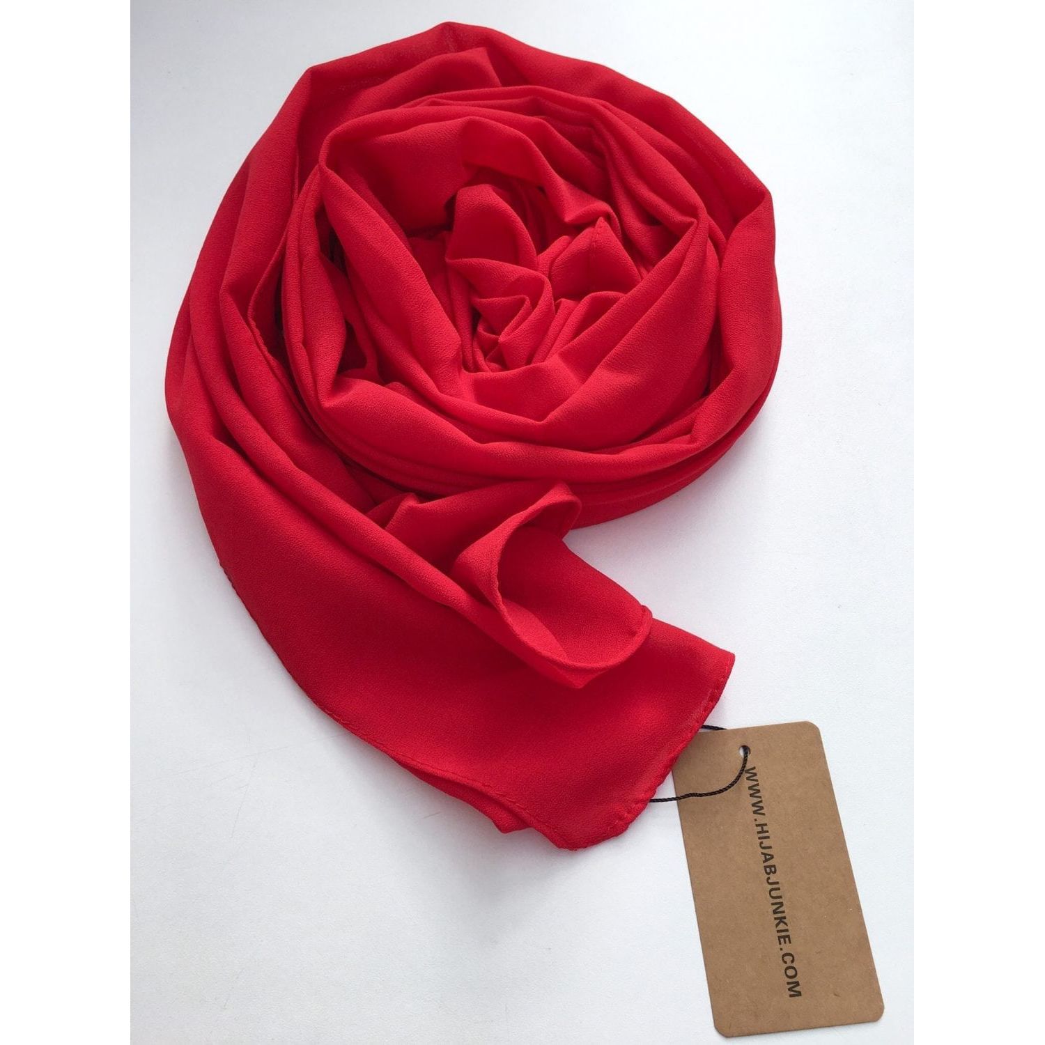 Cherry Georgette Orna Hijab Scarf for Woman