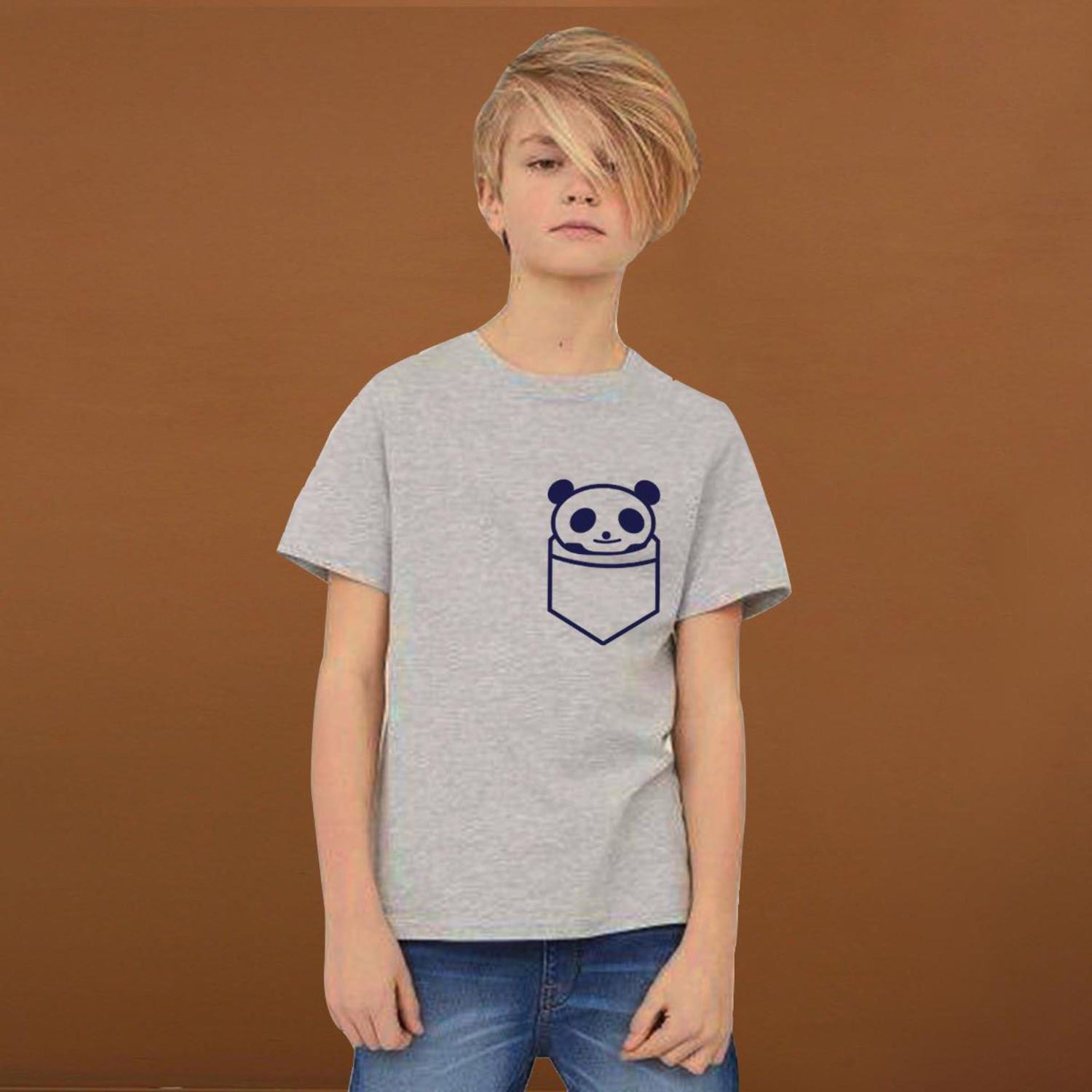 Ash Cotton Half Sleeve T-Shirt for Boys- Code-SW4031T