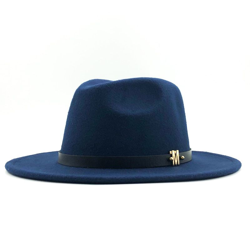 women wide-brimmed felt wool Jazz Fedora hats panama style ladies Trilby Gambler fashion hat cowboy party sunshade cap