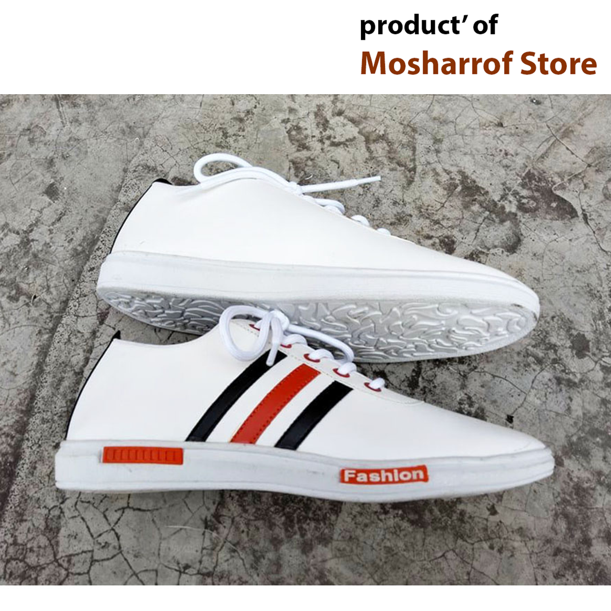 Stylish Pu Leather Men's Casual Lifestyle Shoes-White - Shoe For Boys