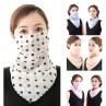 Floral Women Anti UV Dust Thin Chiffon Outdoor Neck Fe Cover Veil Scarf Shawl