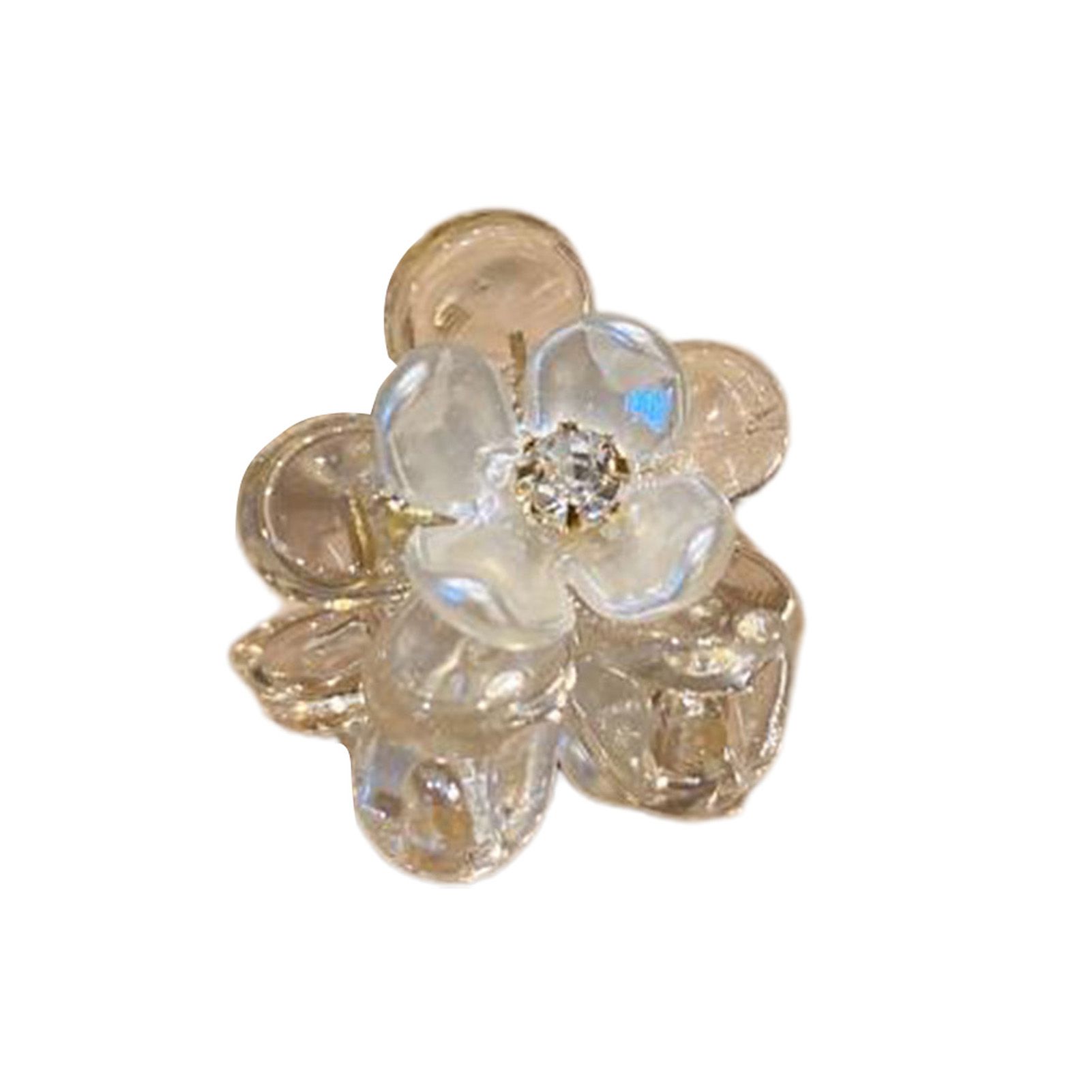 Flower Shape Plastic Hairpin Headwear Transparent Sweet Kids Hair Clip Hair Accessories