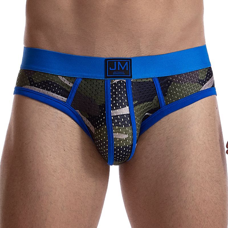 JOCKMAIL Briefs Men Breathable  Pouch Comfortable Underpants Gay Jockstrap Slip Men Briefs Mesh Cueca