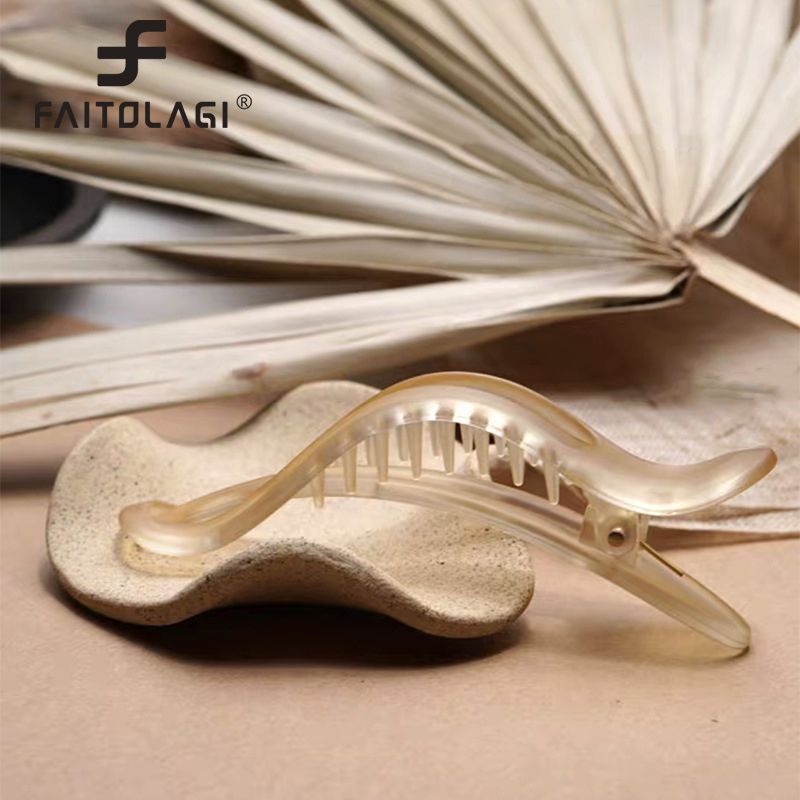 Matte Frosted Transparent Barrettes for Women Candy Color Girls Hair Clips Ins Style Duckbill Hairpins