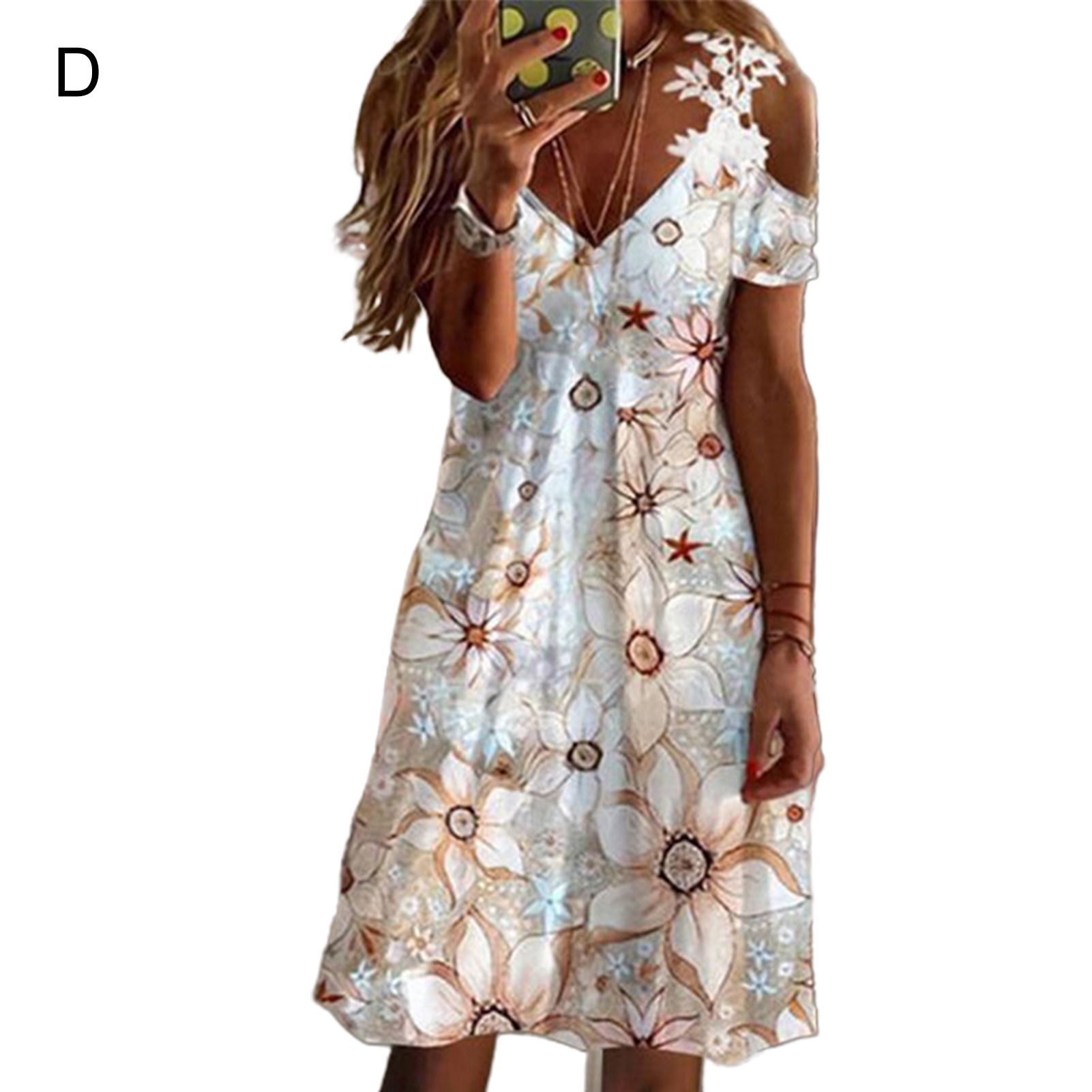 Elegant Dress A-line Summer Women Seaside Casual Dress