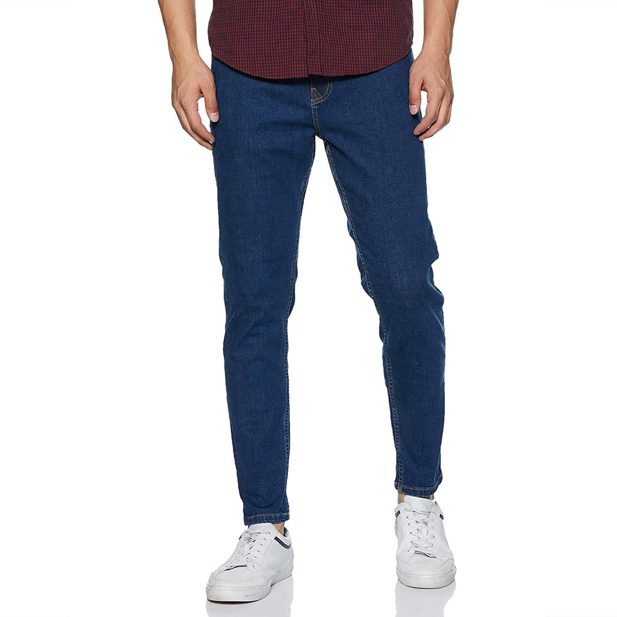 Slim-fit Stretchable Denim Jeans Pant For Men - Dark Blue