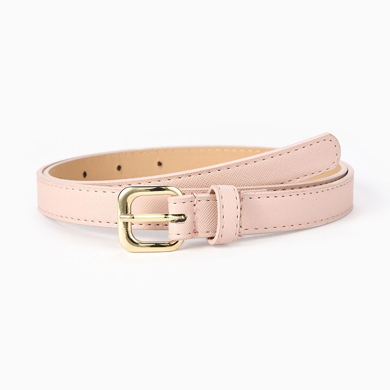 Loldeal 1.8x106cm Gold Buckle Fashion Retro Women's Stitching Belt Casual Student Youth Decorative Jeans Belt Female