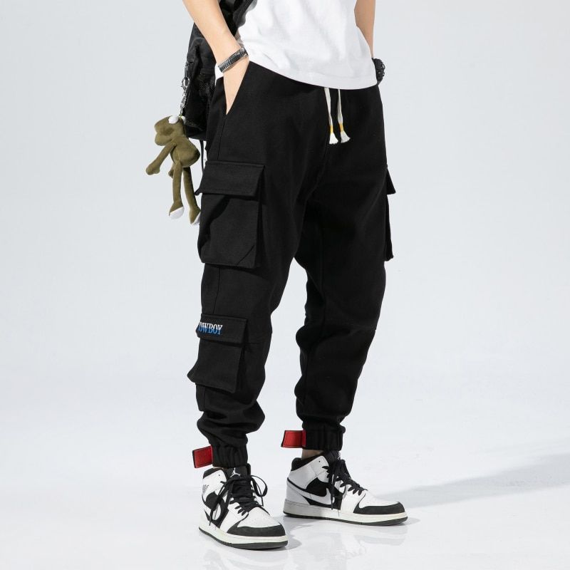 Spring Autumn New Men Sports Cargo Pants Men Harlan Large Size Loose Casual Pants Men Ankle-Length Pants M-