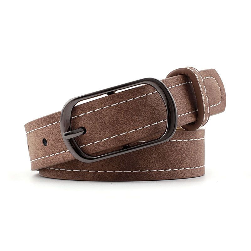 Loldeal 2.4x105cm Creative Style Japanese Buckle Casual Women's Belt Youth Fashion Wide Belt Belt For Women