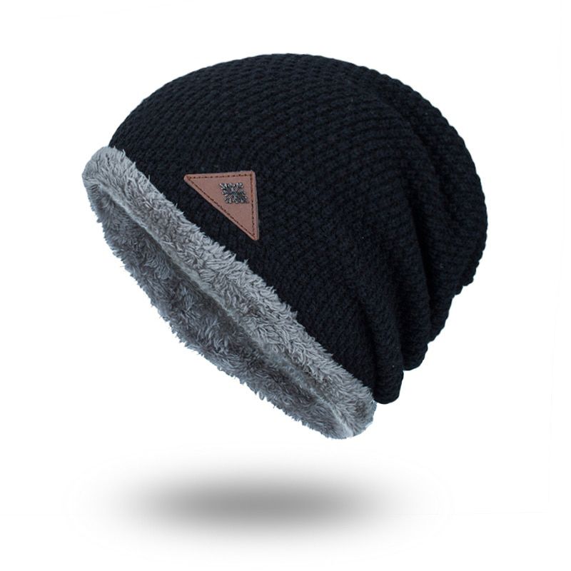 Joymay Winter Beanies Solid Color Hat Plain Warm Skull Knitting Cap Hats Touca Gorro Caps For Men Women WM065