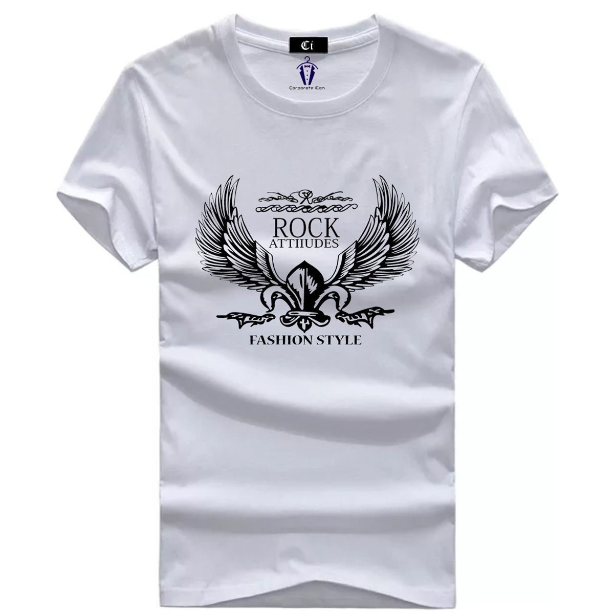 Rock Half Sleeve Comfortable Jersey Fabrics Tshirt - T Shirt For Man