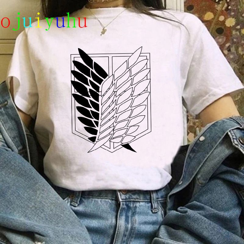 Hot Japanese Anime Attack on  T Shirt Men Kawaii s Attack Graphic Tees Cartoon Funny Hop Uni T-shirt Male