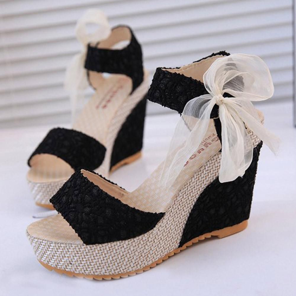 High-end Women Fashion Summer Slope With Flip Flops Sandals Loafers Shoes