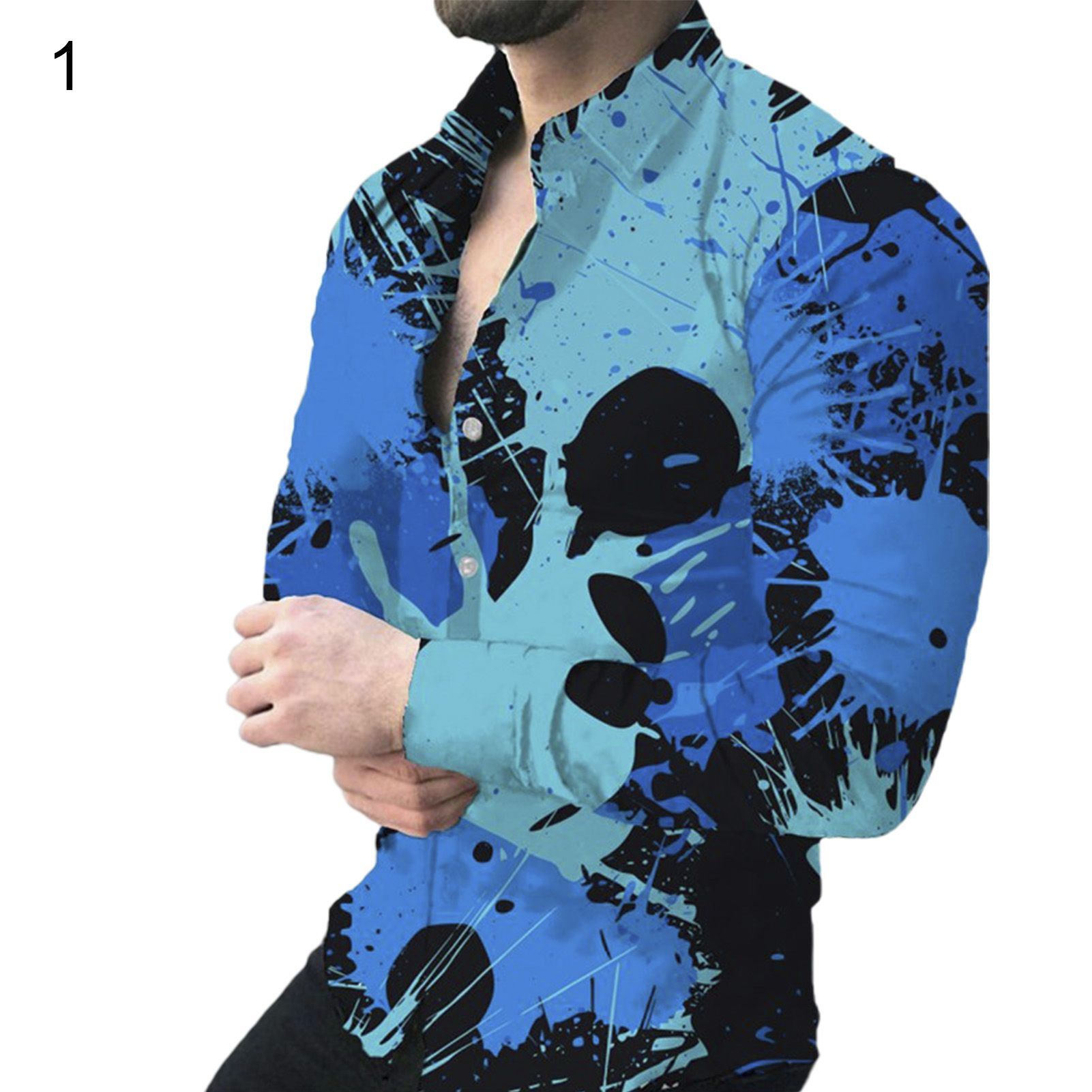 Casual Shirt Wearable Casual Wear Printed Men Blouse