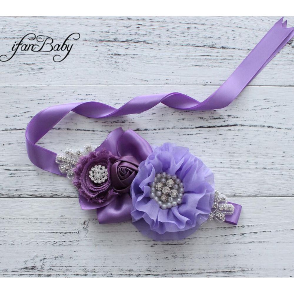 Fashion Girl Woman rhinestone Pattern fabric flower Belt female belt