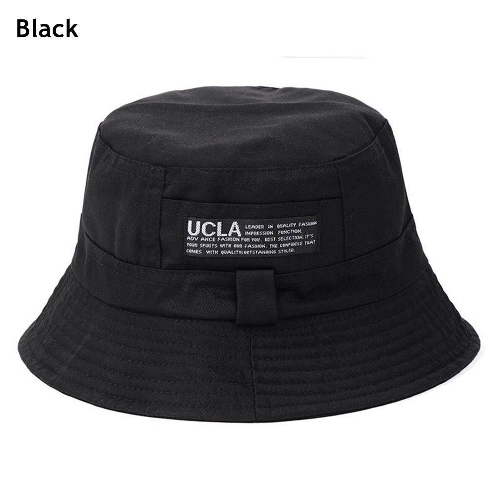 Letter Embroidery Bucket Hat Men Hop Fisherman Hats Summer Panama Bucket Cap Beach Sun Prevent Hats