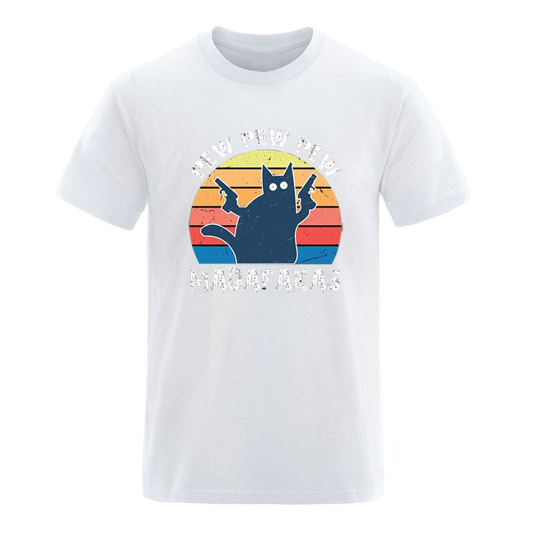Pew Madafakas Cotton Oversize Mens T-shirts Streetwear Clothing Tees Male Casual ster Plus Size Ropa De Hombre
