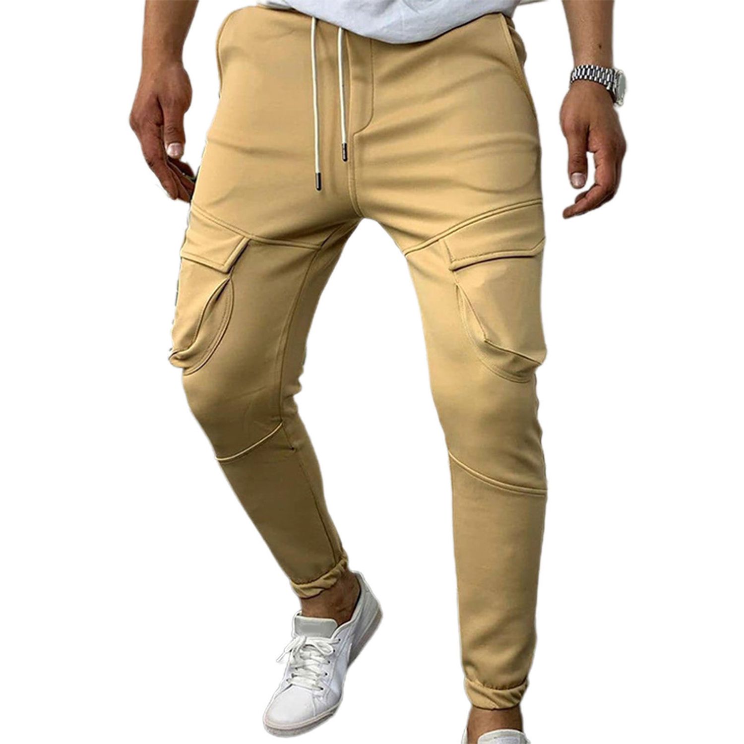 Sport Trouser Dual Pockets Outdoor Sport Men Joggers Cargo Pants