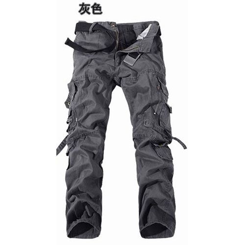 MIXCUBIC spring Autumn  tactical pants Multi-pocket washing loose  green cargo pants men casual Tooling pants 28-42