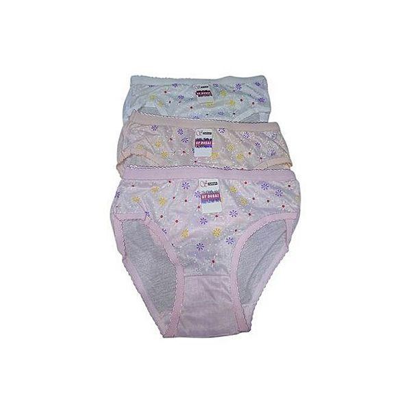 Multi Color Panty For Women - 3 Pcs