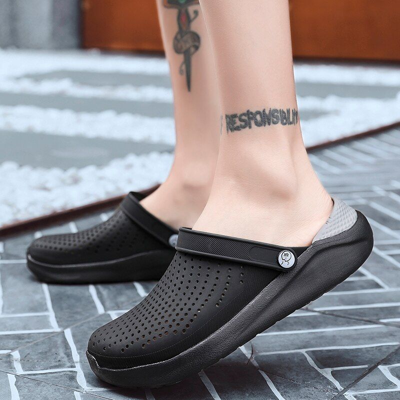 QUAOAR 2021 Mens Beach Sandals Menks Summer Casual Man Men Shoes Clogs Men Sandalias Chaussure Homme Slippers Outdoor Sandales