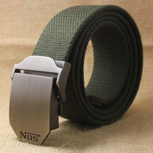New 2019 Men Weave Canvas belt mens waist belt Casual Cargo Belt Military Automatic Buckle-Belt Male Tactical Belt jeans strap