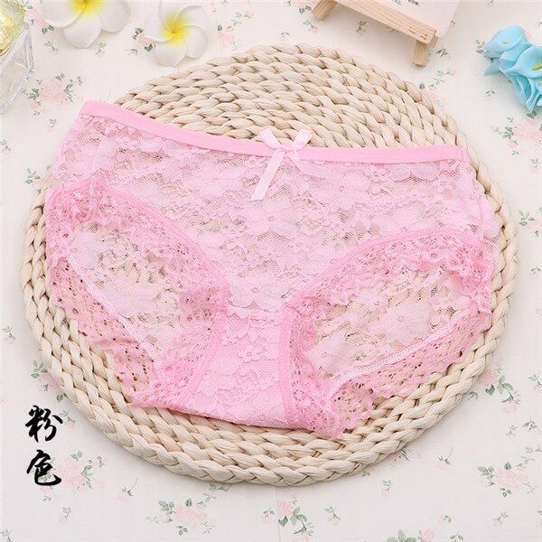 1 Pcs China Lace Panty For Women ( 38 Size) Pink