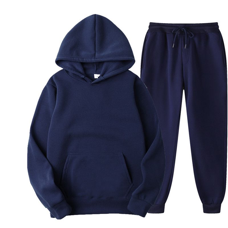 BOLUBAO Spring Men Casual Sets Brand Men Solid Hoodie + Pants Two-Pieces Casual Tracksuit Sportswear Hoodies Set Suit Male