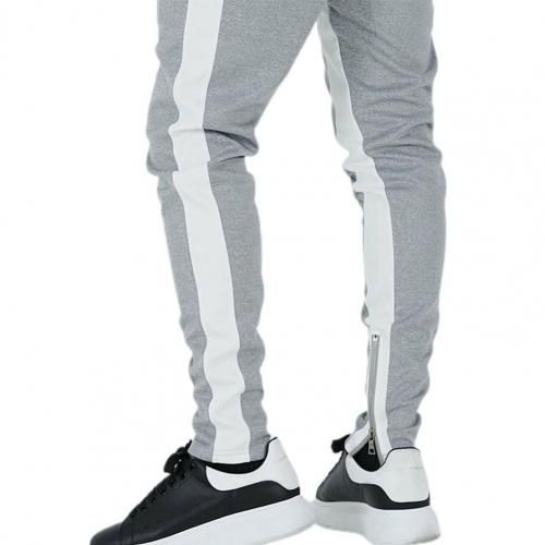 Men Autumn Winter Zipper Pockets Casual Sports Running Tight Trousers Sportswear Pants Trousers Plus Size Men's Clothing
