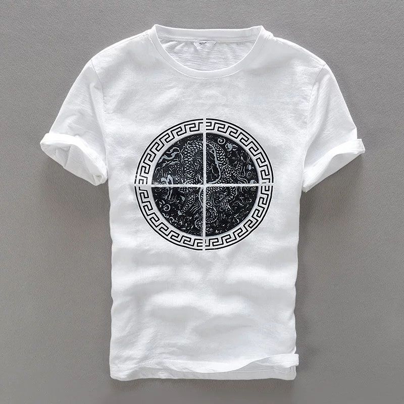 watercolor design no glue sublimation print tshirt men 2020 summer new white casual homme cool t shirt - T Shirt For Man
