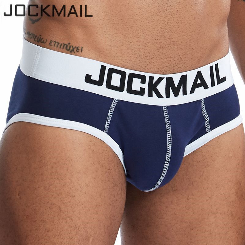 JOCKMAIL Sexy Men Briefs Cuecas Calzoncillos Slip Gay U Convex Pouch Breathable Cotton Male Panties Shorts