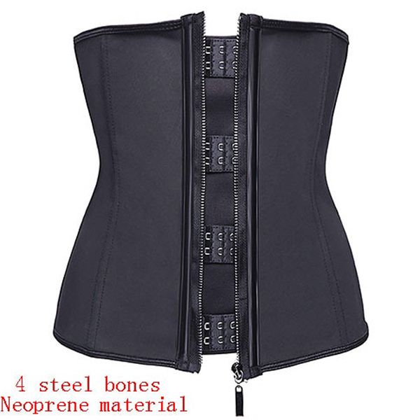 6XL Modeling Strap Corset Latex Waist Trainer with Zipper Belly Slimming Sheath Belt Waist Cincher 25 Steel Bones Body Shaper