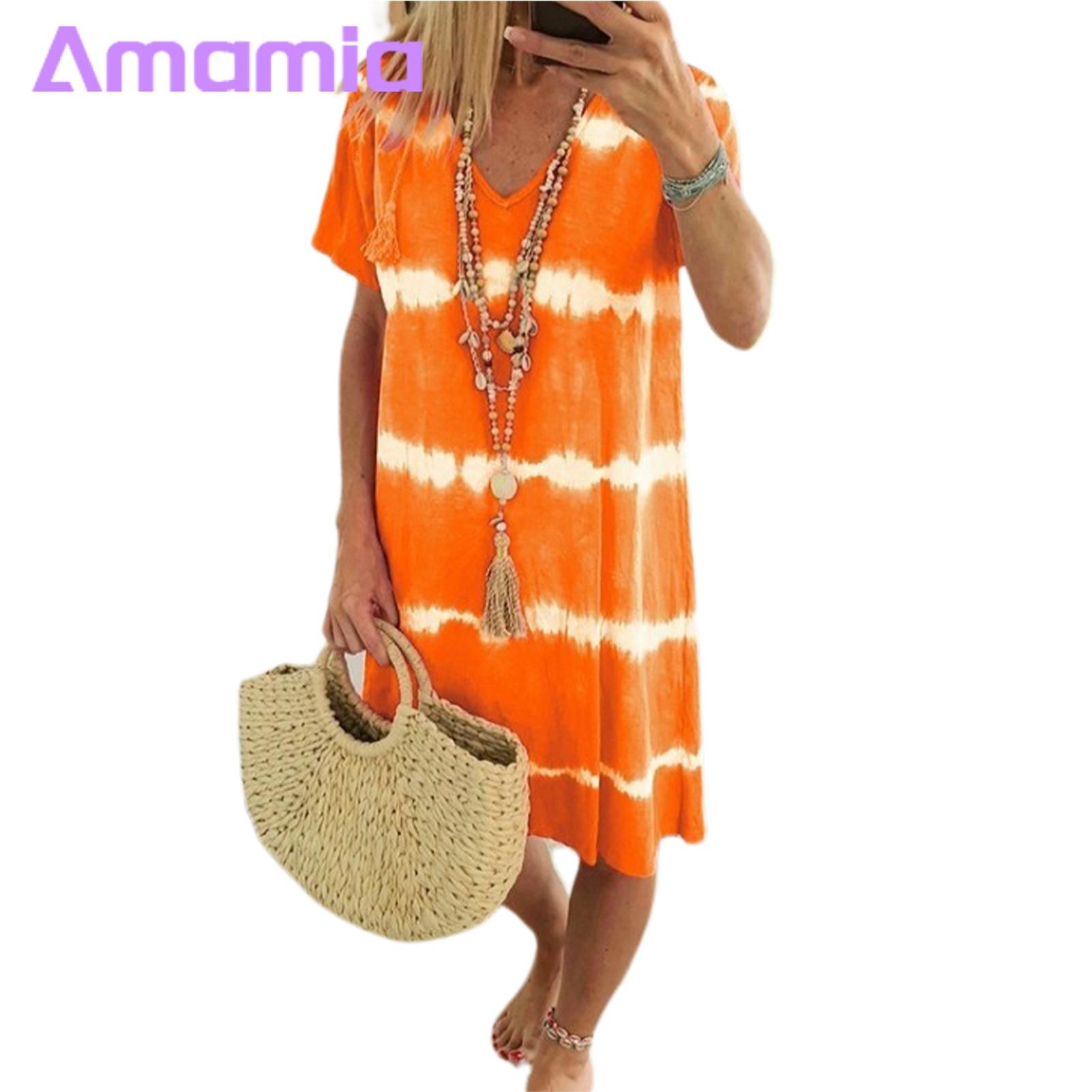 Amamia Women Dressd-calf d Waist Summer Dress