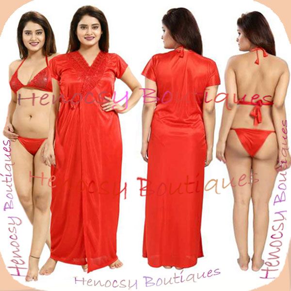 Night Dress Indian (Nighty)  3 Part Long