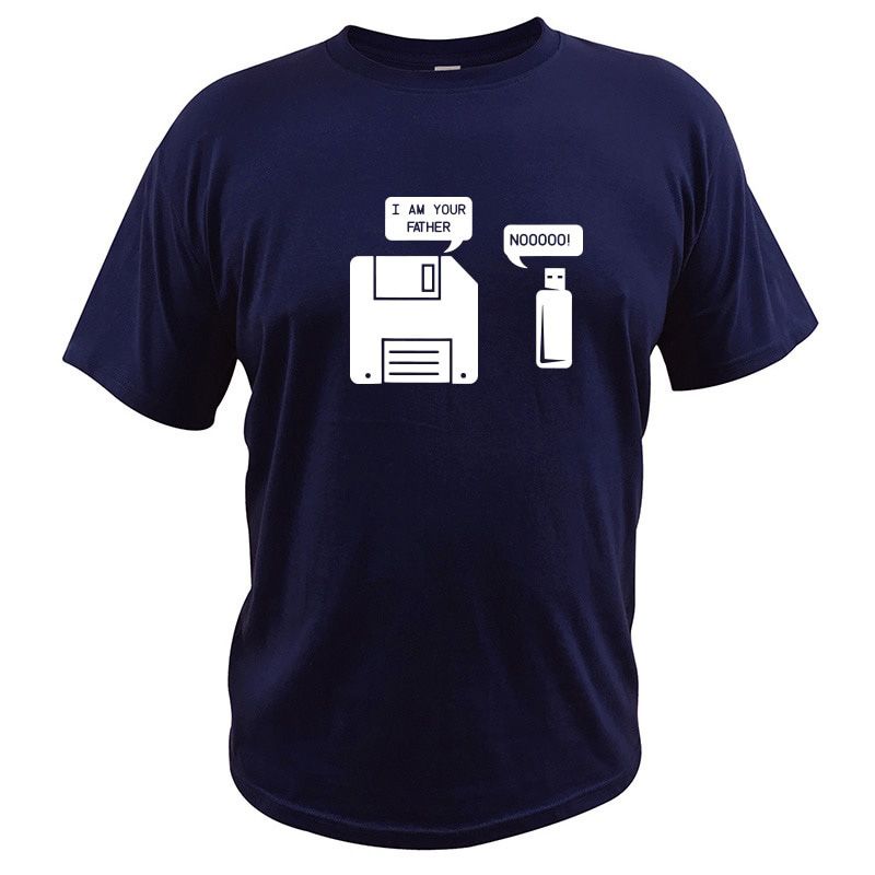USB Floppy Disk I am Your Father T-shirt Geek Gifts Tshirt Vintage 100% Cotton High Quality Design Tops Tee