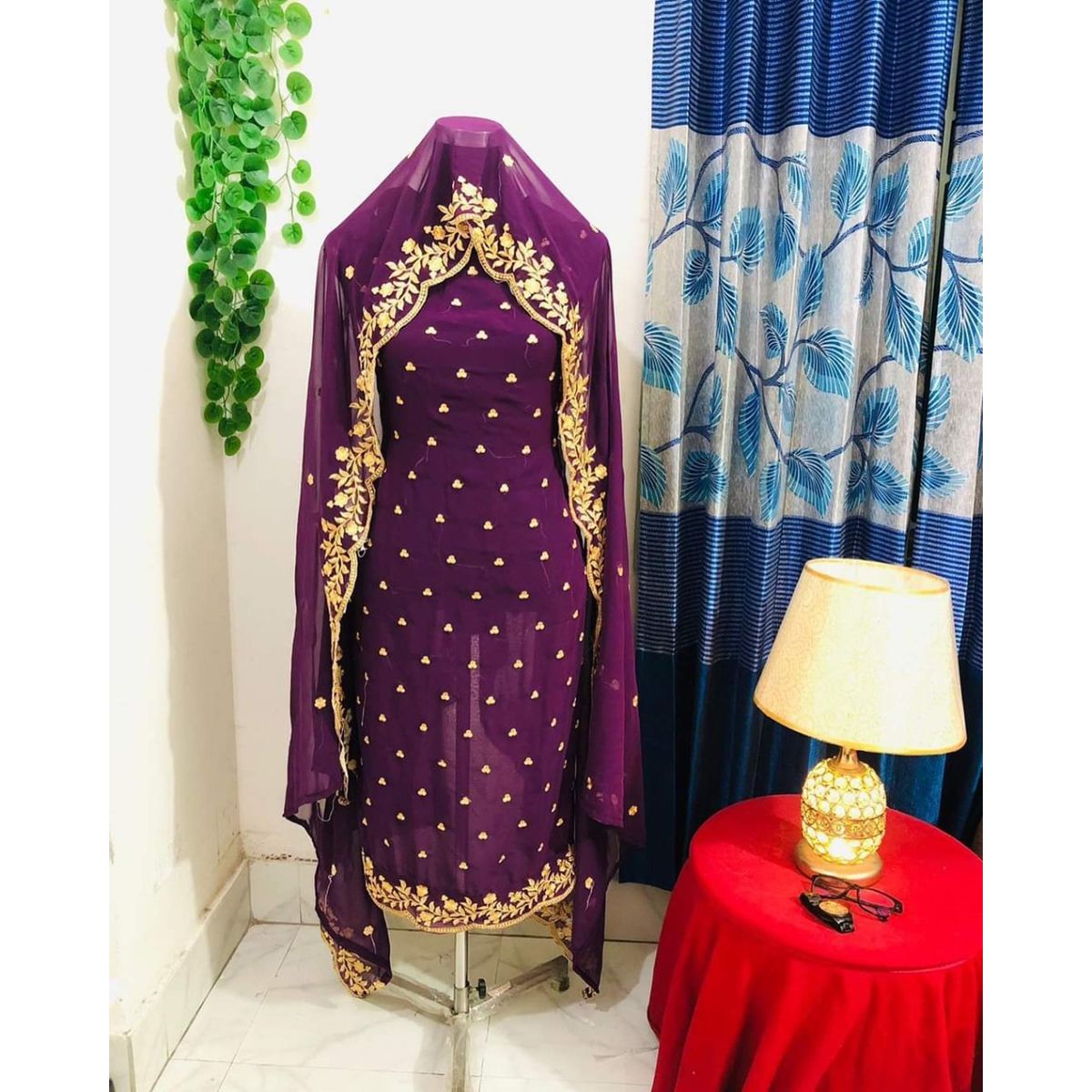Stylish georgette three piece