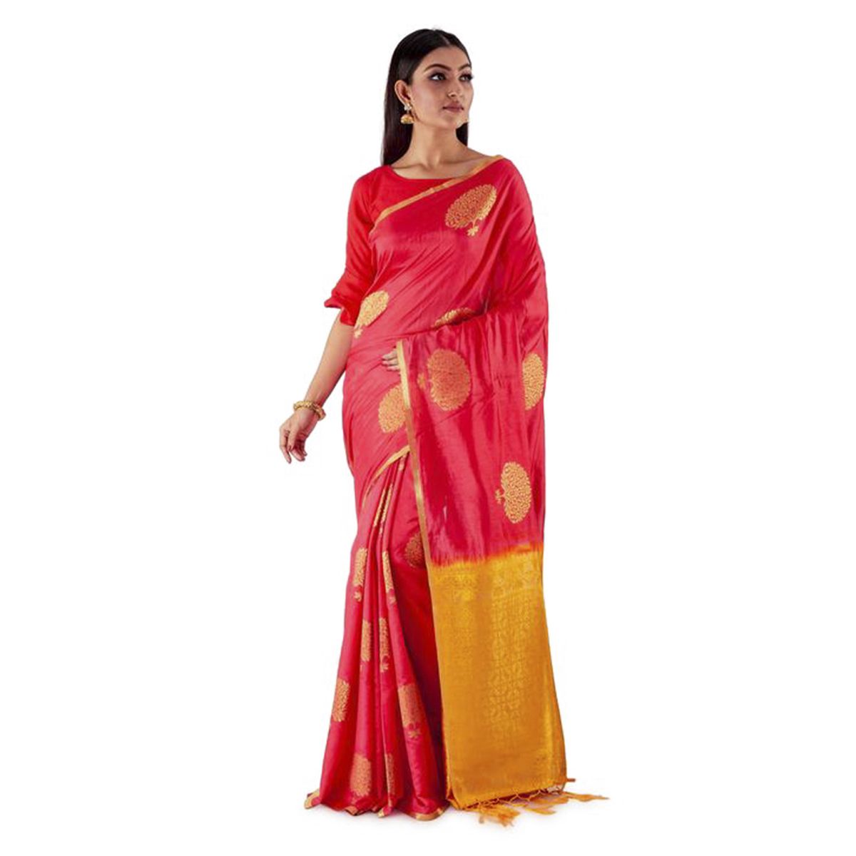 Multicolor Khatan Saree for women