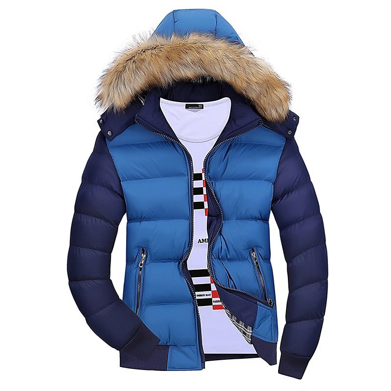 Winter Jacket Men's Cotton Coat Korean Version of TTrend of StuMen's Autumn and Winter Cotton Coat Men