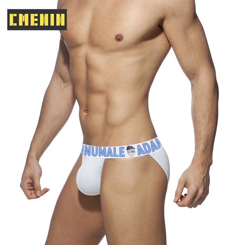 CMENIN Fashion  ADANNU Patchwork  Underwear Men Jockstrap U Convex Briefs Mens Underpants Pouch AD7103