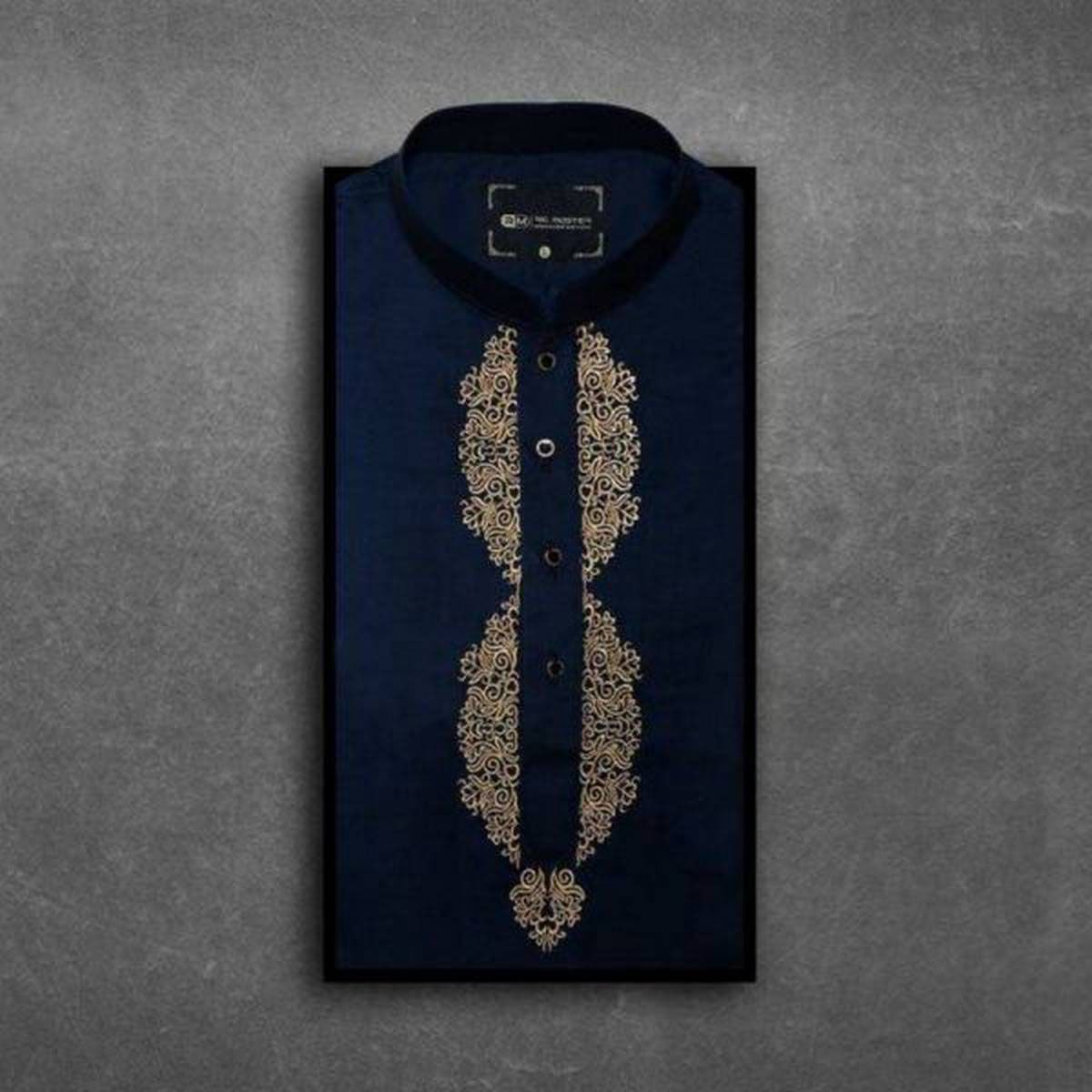 Cotton Mens New design semilong fasionable  Only panjabi
