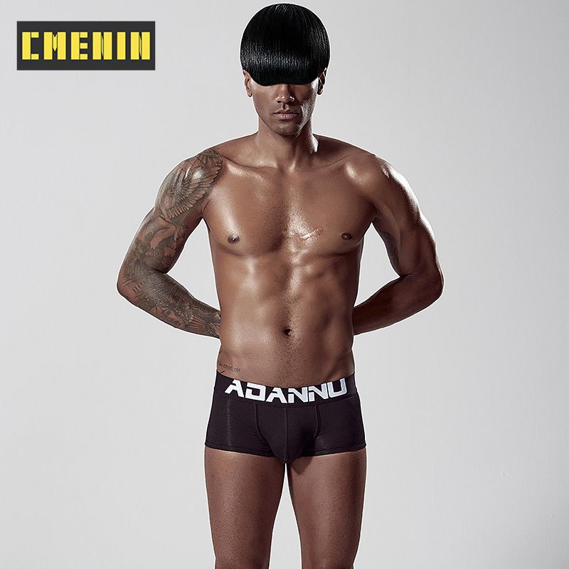 CMENIN Beathable  Cotton  Men Underwear Boxer Trunks Quick Dry Mens Boxershorts Underpants Boxers Letter AD125