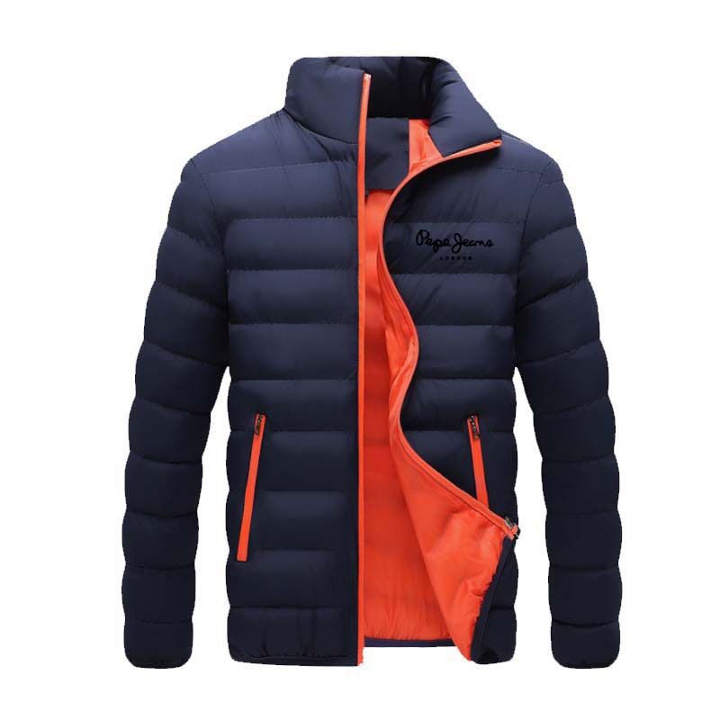 winter men's jacket thickened parka coat thickened zipper jacket autumn jacket warm men's jacket windproof and waterproof